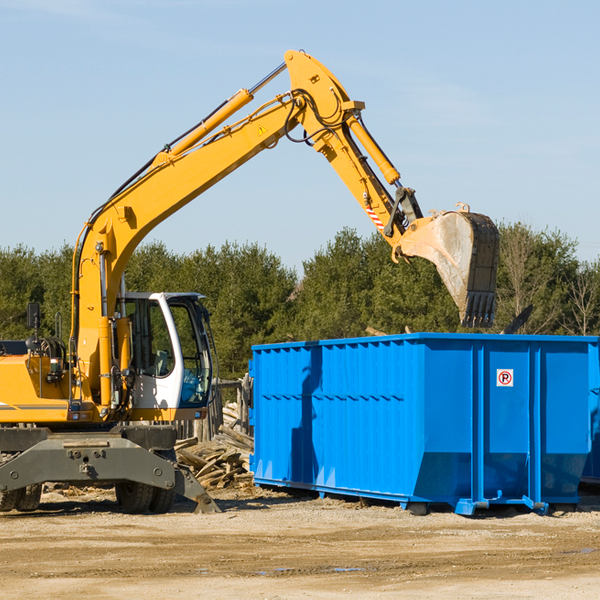 can i rent a residential dumpster for a construction project in Ranchette Estates